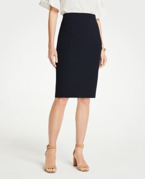 The Seamed Pencil Skirt in Seasonless Stretch