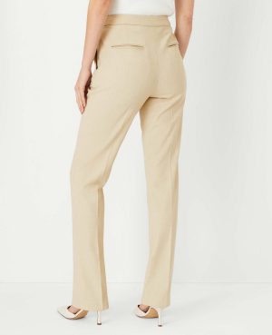 The Side Zip Straight Pant in Bi-Stretch
