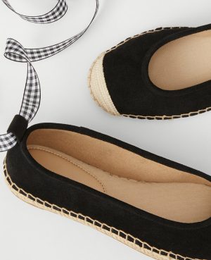Suede Espadrille Flat