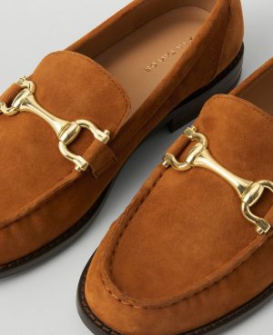 Horsebit Suede Loafers