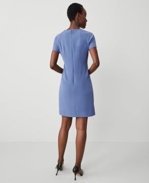 The Petite Crew Neck Shift Dress in Seasonless Stretch