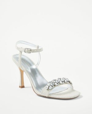 Studio Collection Crystal Skinny Strap Sandals