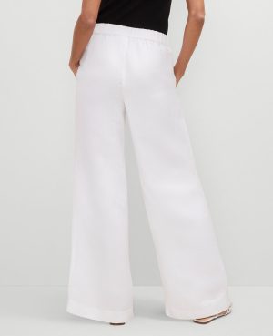 The Petite Easy Palazzo Pant in Linen Blend