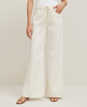 The Petite Drawstring Slouchy Palazzo Jean