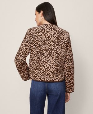 Weekend Collection Animal Print Quilted Jacket