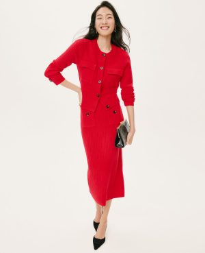 Ribbed Sweater Skirt