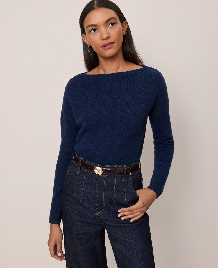 Cashmere Off-The-Shoulder Sweater