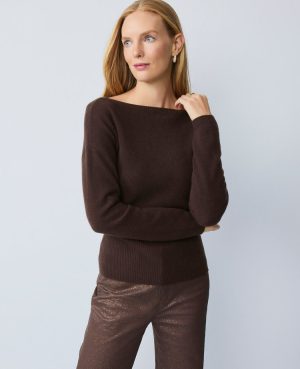 Cashmere Off-The-Shoulder Sweater