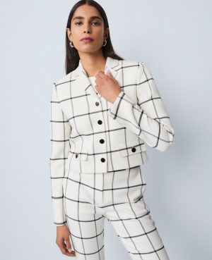 The Military Blazer Jacket in Windowpane
