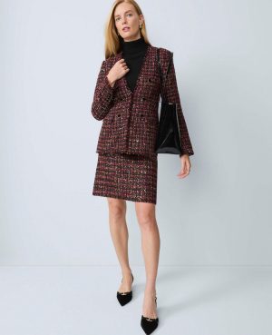 Tweed A-Line Skirt