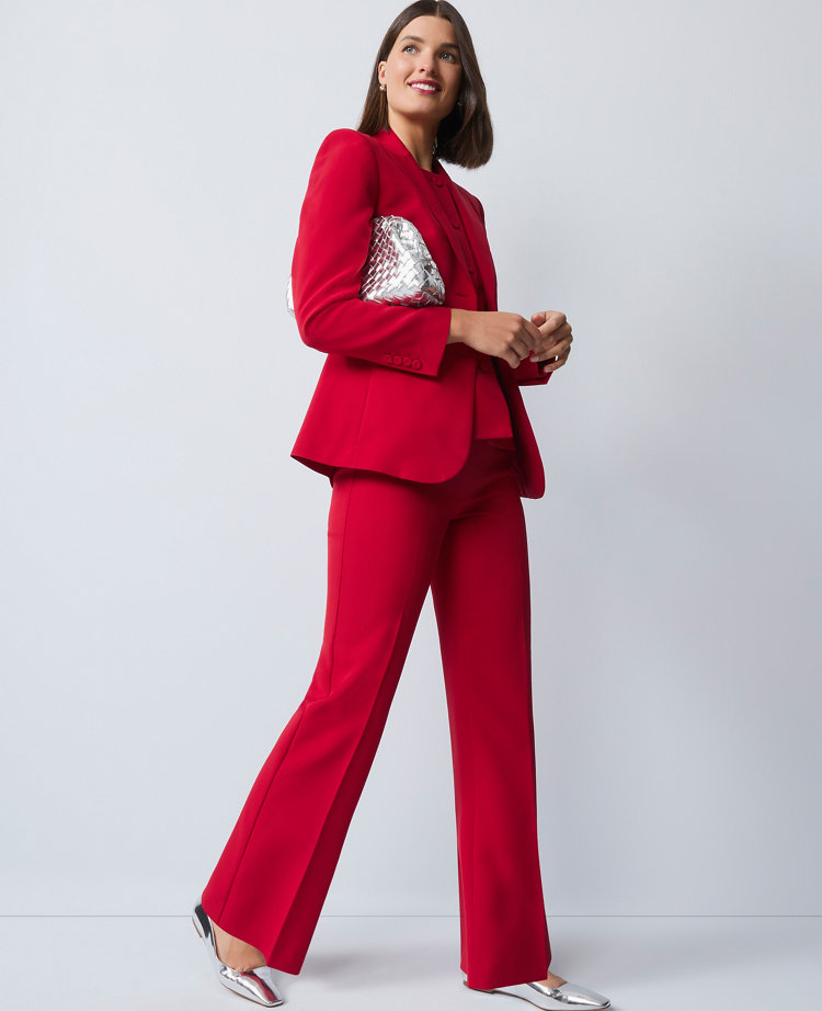 The Petite Flare Trouser in Fluid Crepe