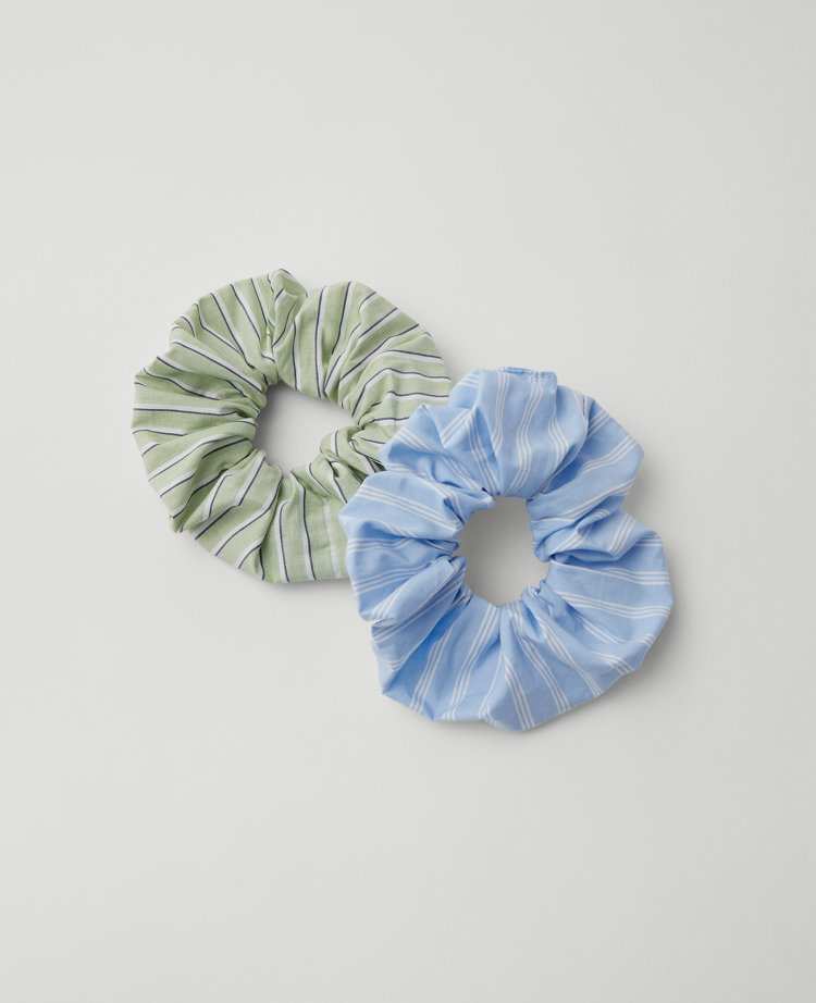 Weekend Collection Striped Scrunchie Set