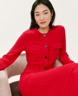 Ribbed Sweater Jacket