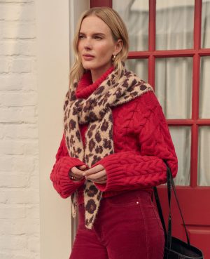 Weekend Collection Cable Turtleneck Sweater