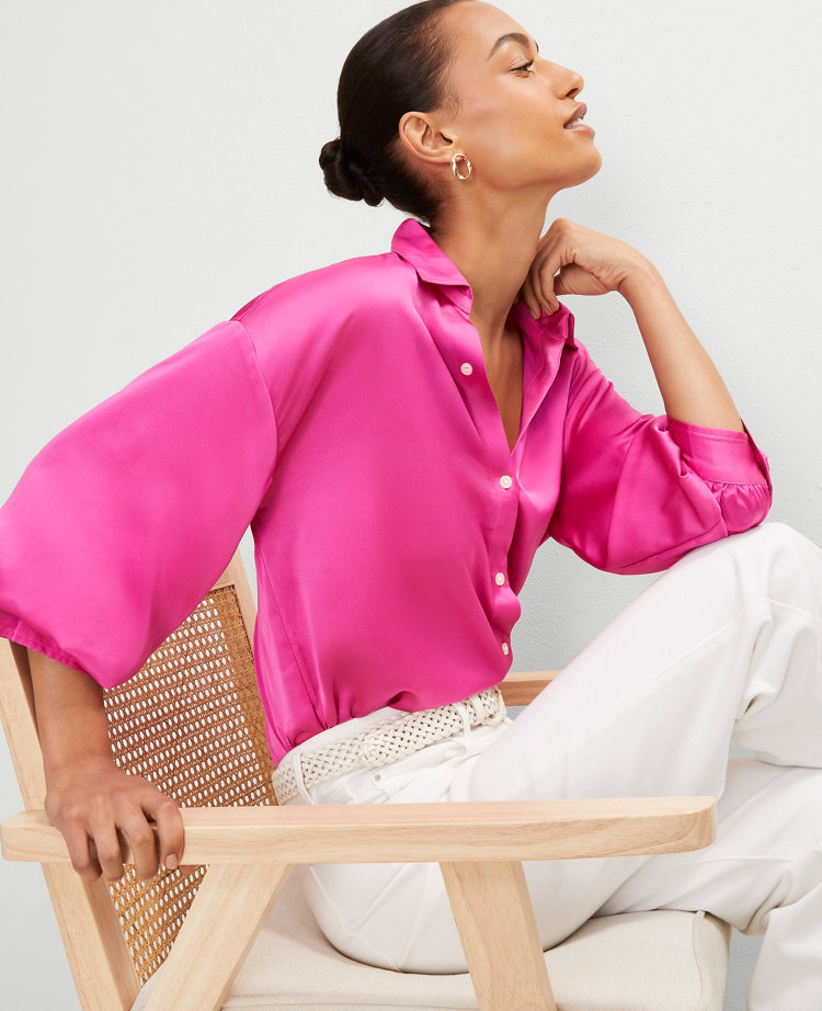 Petite Blouson Sleeve Shirt