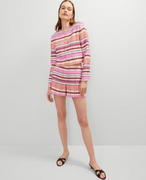 The Petite Side-Zip Short in Tweed