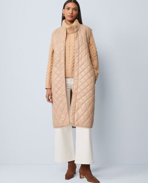 Weekend Collection Quilted Long Puffer Vest