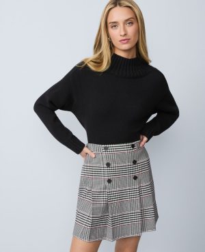 Petite Plaid Pleated Skirt