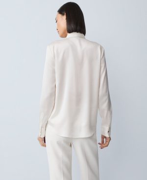 Embellished Satin Essential Shirt