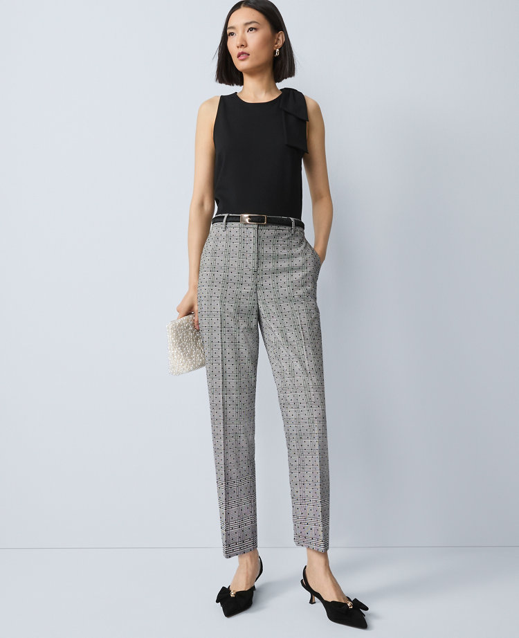 The Petite Eva Ankle Pant in Plaid