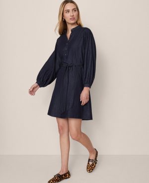 Weekend Collection Stand Collar Shift Dress