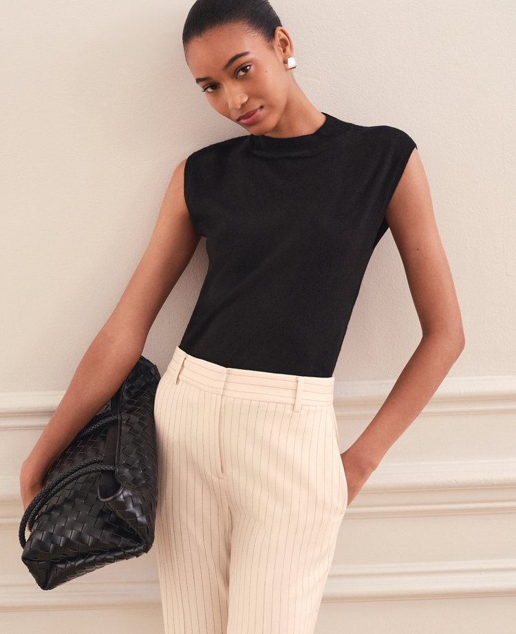 Refined Mock Neck Sweater Shell