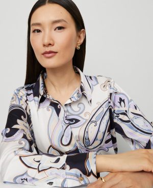 Paisley Satin Essential Shirt