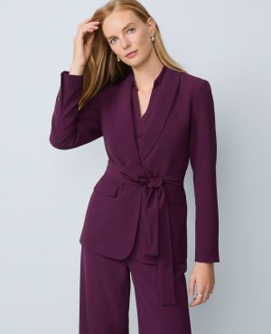 The Belted Shawl Collar Blazer