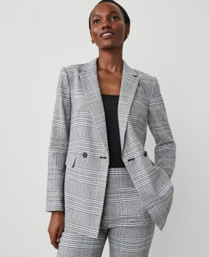 The Petite Crosby Blazer in Plaid