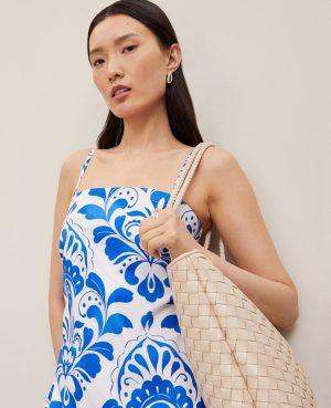 Tiled Tiered Strappy Maxi Dress