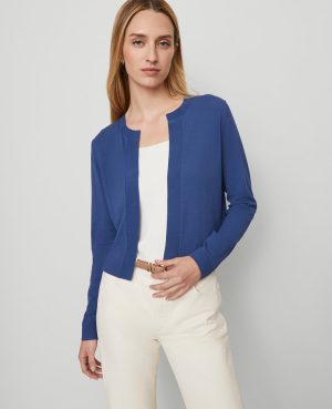 Cropped Open Cardigan
