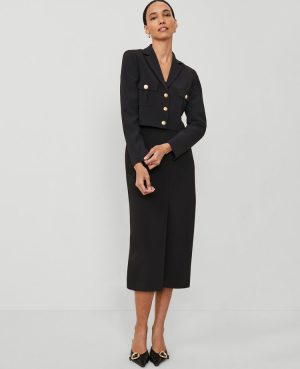 The Column Maxi Skirt in Fluid Crepe