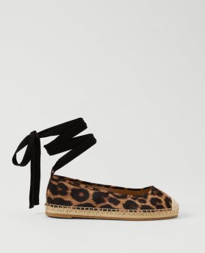 Lace-Up Espadrille Flat