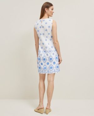 Petite Eyelet Sheath Dress
