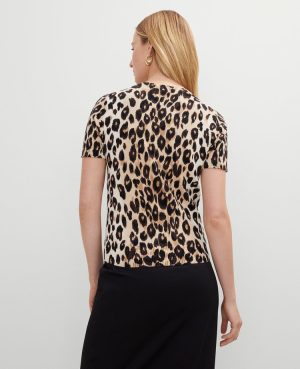 Animal Print Sweater Tee