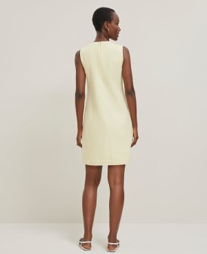 Petite Button Pocket Shift Dress