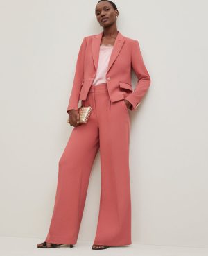 The Petite Wide-Leg Pant in Crinkle Crepe