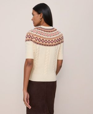 Fair Isle Cable Sweater Tee