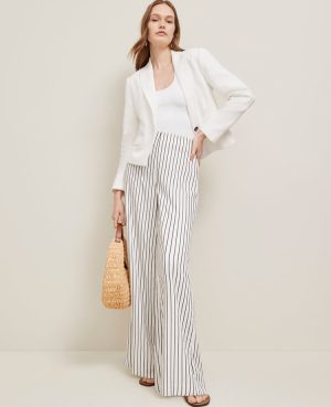 The Side-Zip Wide-Leg Pant in Twill