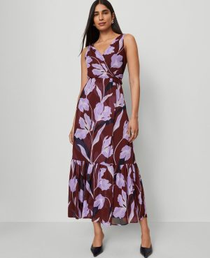 Petite Floral Twist Maxi Dress
