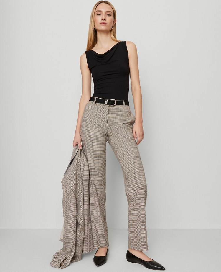 The Straight Pant in Plaid