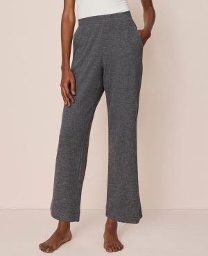 Ribbed Wide-Leg Lounge Pants