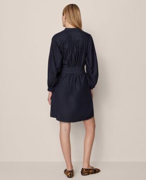 Petite Weekend Collection Stand Collar Shift Dress