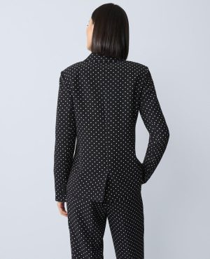 The Hutton Blazer in Dotted Crepe