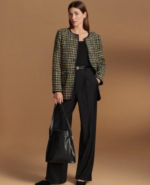 The Side Button Wide-Leg Pant