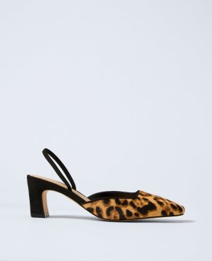 Calf Hair Slingback Pump
