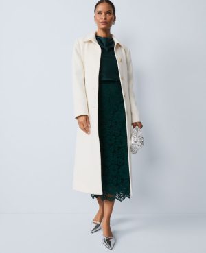 Petite Lace Column Midi Skirt