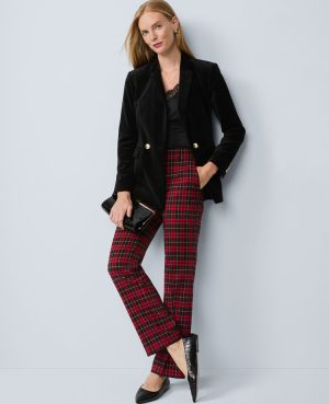The Petite Sophia Pant in Plaid