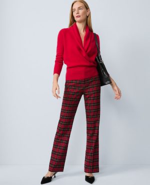 The Petite Sophia Pant in Plaid