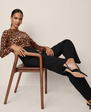 Animal Print Essential Crew Neck Sweater